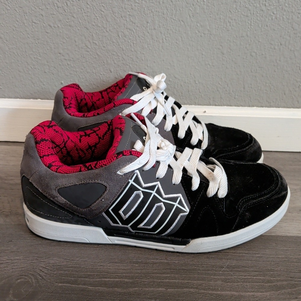 World Industries Skate Shoes Mens 10.5 Y2K F209777 Titan Black Grey Red